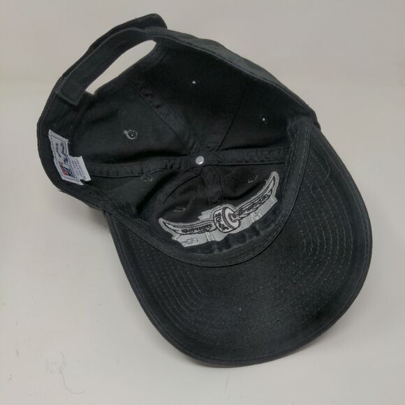 Indianapolis Motor Speedway IMS Strapback Hat Embroidered Logo Racing Black OSFM - Picture 9 of 11